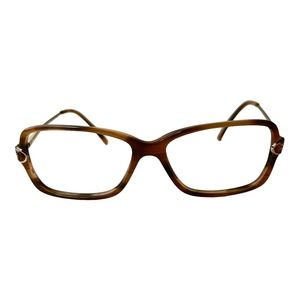 Trussardi Womens Eyeglasses Frames Brown Tortoise 10575 935 53-14-130 H5767